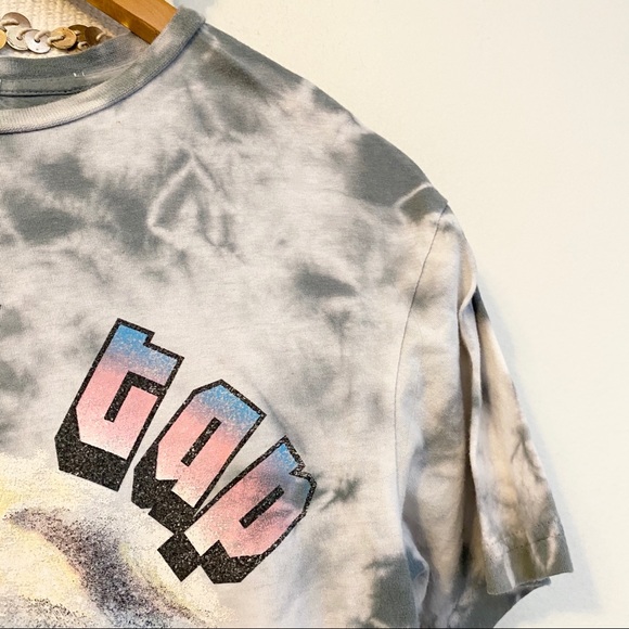 DOUBLE TAP Tie Dye Eagle Retro Vintage Graphic Tee - Picture 3 of 5